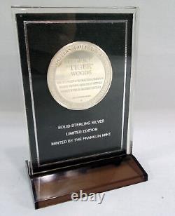 1997 Tiger Woods Franklin Mint Commemorative Medal Solid Sterling Silver Round