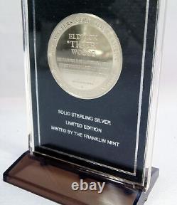 1997 Tiger Woods Franklin Mint Commemorative Medal Solid Sterling Silver Round