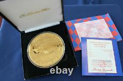 1998 Richard Petty 40th Anniversary Tribute Sterling Silver Medal Franklin Mint