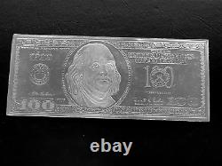 1999 Washington Mint $100 Bill 4 Oz. 999 Fine Silver Bar