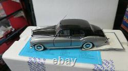 1/24 Franklin Mint 1955 Rolls Royce Silver Cloud I Black Silver Old Stock