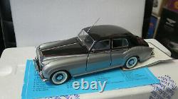 1/24 Franklin Mint 1955 Rolls Royce Silver Cloud I Black Silver Old Stock