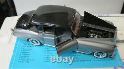 1/24 Franklin Mint 1955 Rolls Royce Silver Cloud I Black Silver Old Stock