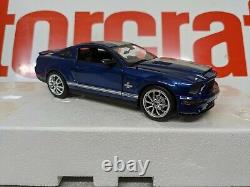 1/24 Franklin Mint 2008 Ford Mustang GT500 Blue Silver KR BNIB BRAND NEW