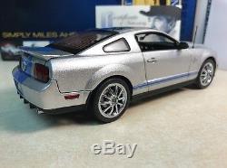 1/24 Franklin Mint Shelby Signed Silver 2008 Shelby Mustang GT 500KR B11E906 #12