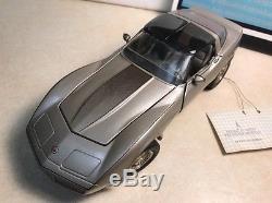 1/24 Franklin Mint Silver Beige 1982 Corvette Collector Edition T Tops B11WW84