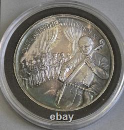 1 Oz 999 Fine Silver Franklin Mint JFK Legacy Culture White House TONE #2607