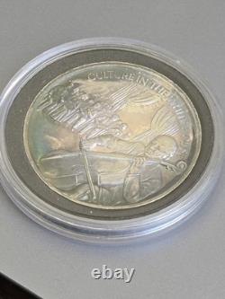 1 Oz 999 Fine Silver Franklin Mint JFK Legacy Culture White House TONE #2607