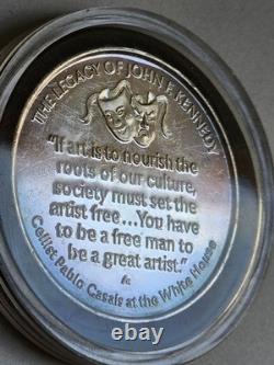 1 Oz 999 Fine Silver Franklin Mint JFK Legacy Culture White House TONE #2607