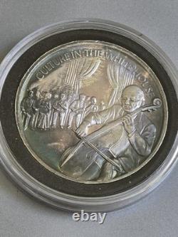 1 Oz 999 Fine Silver Franklin Mint JFK Legacy Culture White House TONE #2607