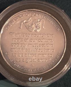 1 Oz 999 Fine Silver Franklin Mint JFK Legacy Culture White House TONE #2607