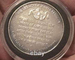 1 Oz 999 Fine Silver Franklin Mint JFK Legacy Culture White House TONE #2607
