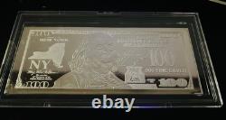 1 Oz. 999 Silver $100 2017 Franklin mint 100.00Dollar State Bill NY Sealed MINT