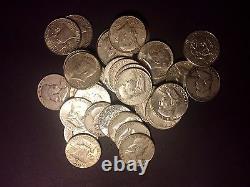 1 Troy Pound Lb Bag 90% Silver Franklin Halves Coins U. S. Minted Pre 1965 Lot