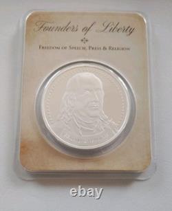 1 oz Silver in TEP Founders of Liberty Franklin Free Speech OG package