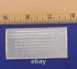 1st Ed Proof Franklin Mint Locomotive 2 oz Silver Penn K4S Pacific 1914 @melt