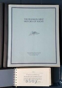 1st Edt. Franklin Mint-History of Flight. 925 Sterling Silver Cameo-Proof Rounds