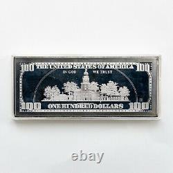 2000 $100 Franklin Proof Bar in Box with COA 4 TROY OZ. 999 Fine Silver