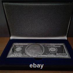 2000 $100 Silver Proof Benjamin Franklin 4 ounce (American Historic Society)