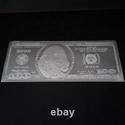 2000 $100 Silver Proof Benjamin Franklin 4 ounce (American Historic Society)