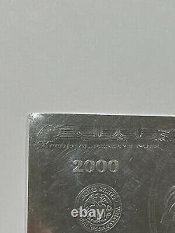 2000 Ben Franklin $100 Dollar Bill Bar 4 Oz. Troy. 999 Fine Silver