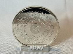 2000 Grains Sterling Silver Proof Limited Edt. Bicentennial Medal Franklin Mint