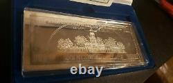 2000 Washington Mint $100 Bill Franklin Silver Proof 4 Oz. 999 Silver with BOX COA