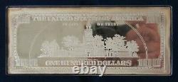 2002 American Historic Society Silver Proof 4 Oz. 999 Silver Franklin $100