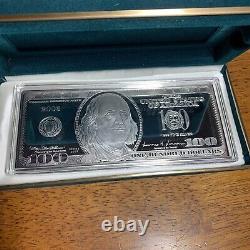 2003 Washington Mint 100$ Bill Franklin Silver Proof. 999 4 ounce