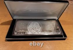 2005 $100 Franklin Silver Proof 1 Oz Bar