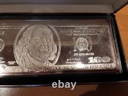 2005 $100 Franklin Silver Proof 1 Oz Bar