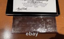 2005 $100 Franklin Silver Proof 1 Oz Bar