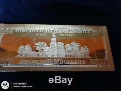 2009 One Hundred Dollar Bill -Ben Franklin. 999 fine silver bar 4 Troy OZ