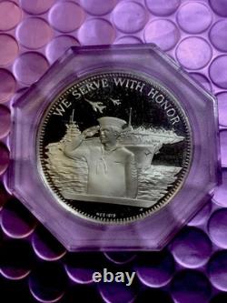 200th Anniversary Of US Navy PROOF SILVER. 925 / John Paul Jones-Franklin Mint