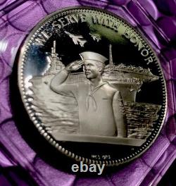 200th Anniversary Of US Navy PROOF SILVER. 925 / John Paul Jones-Franklin Mint