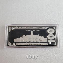 2011- Franklin Note 4 Troy Ounces. 999 Fine Silver Bar in Capsule