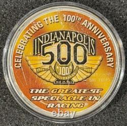 2011 Silver Eagle Colorized Indianapolis 500 100th Anniversary Franklin Mint
