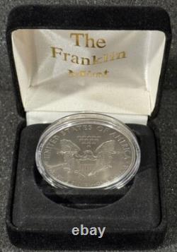 2011 Silver Eagle Colorized Indianapolis 500 100th Anniversary Franklin Mint