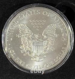 2011 Silver Eagle Colorized Indianapolis 500 100th Anniversary Franklin Mint