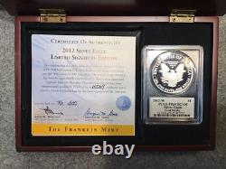 2012 Silver Eagle Limited Edition Signature First Strike Franklin Mint PCGS MS69