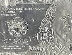 2015 4 Troy Oz. 999 Silver $100 Franklin Federal Reserve Note