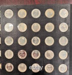 22.5 oz Pure Silver Weight. Franklin Mint 50-Coin Set. VINTAGE