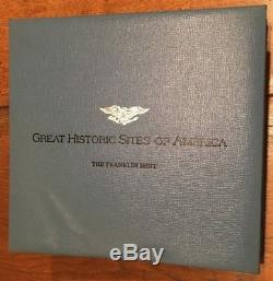 24 Sterling Silver coins Franklin Mint Great Historic Sites of America Vol. 2
