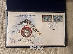 25th ANNIV. OF 1ST ASCENT OF MOUNT EVEREST 1978 Silver Medal in Signed Cover