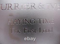 2.78-oz. 999 Pure Silver Proof Franklin Mint Currier & Ives Haying Time + Gold