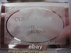 2.78-oz. 999 Pure Silver Yosemite National Park Franklin Mint Currier & Ives+gold