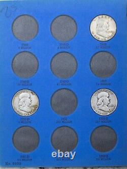 2 PARTIAL SETS-Silver Franklin Half Dollar Lot (40 Coins)