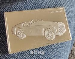 2 oz. 999 Silver Franklin Mint 1949 Ferrari Tipo 166 Barchetta Sterling Ingot