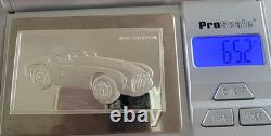 2 oz. 999 Silver Franklin Mint 1949 Ferrari Tipo 166 Barchetta Sterling Ingot