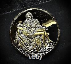 2 ozt 100 Greatest Masterpieces Pietà. 925 Pure SILVER Proof Medal